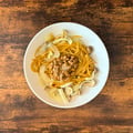 納豆とキノコのペペロンチーノの画像